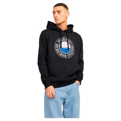 суичър,мъжки,пуловери,jack,&,jones,cobin,hoodie,black