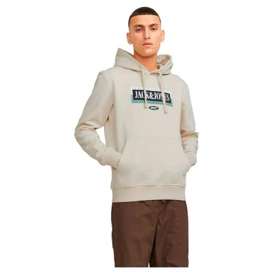 суичър,мъжки,пуловери,jack,&,jones,cobin,hoodie,moonbeam,(beige)