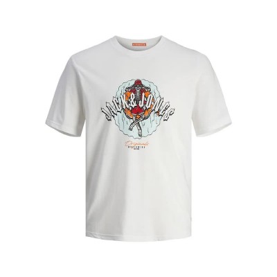 тениска,мъжки,тениски,jack,&,jones,coconut,skull,short,sleeve,t,shirt,bright,white,(white)