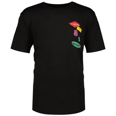 тениска,мъжки,тениски,jack,&,jones,decal,plus,size,short,sleeve,t,shirt,black,(black)