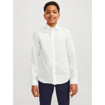 риза,с,дълъг,ръкав,детски,ризи,jack,&,jones,elinen,blend,long,sleeve,shirt,white,(white)