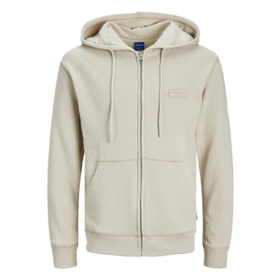 блуза,мъжки,пуловери,jack,&,jones,faded,full,zip,sweatshirt,beige