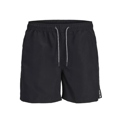 бански,гащета,мъжки,бански,костюми,jack,&,jones,fiji,black,tape,swimming,shorts,black