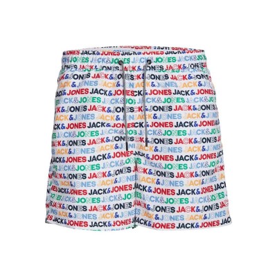 бански,гащета,мъжки,бански,костюми,jack,&,jones,fiji,branded,swimming,shorts,multicolor,(white)