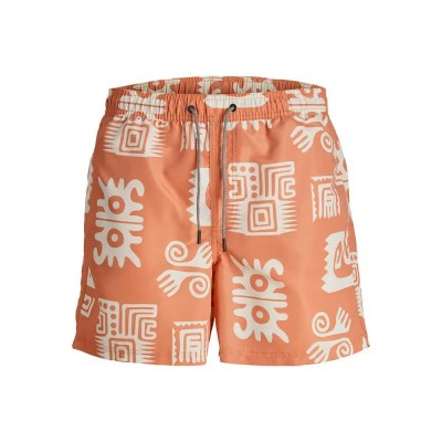 бански,гащета,мъжки,бански,костюми,jack,&,jones,fiji,oceanday,swimming,shorts,carnelian,(orange)