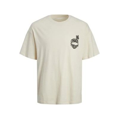 тениска,мъжки,тениски,jack,&,jones,frutti,short,sleeve,t,shirt,buttercream,(beige)