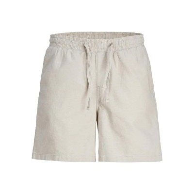 къси,панталони,мъжки,панталони,jack,&,jones,jaiden,summer,linen,ble,shorts,crockery,detail,melange,(grey)