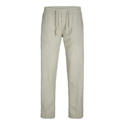 анцуг,мъжки,панталони,jack,&,jones,kane,summer,linen,blend,joggers,wrought,iron,detail,melange,(beige)