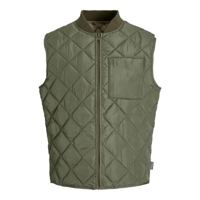 потник,мъжки,жилетки,jack,&,jones,karl,quilted,vest,green,(dusty,olive)