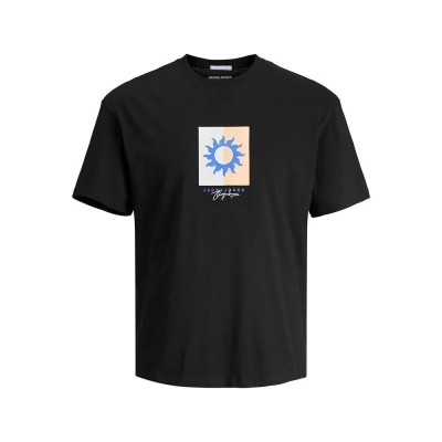 тениска,мъжки,тениски,jack,&,jones,marbella,branding,short,sleeve,t,shirt,black,(black)