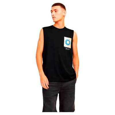 тениска,мъжки,тениски,jack,&,jones,marbella,sleeveless,t,shirt,black