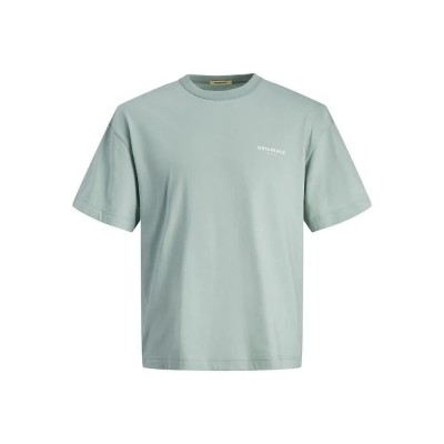 тениска,мъжки,тениски,jack,&,jones,mykonos,back,short,sleeve,t,shirt,green,(gray,mist)
