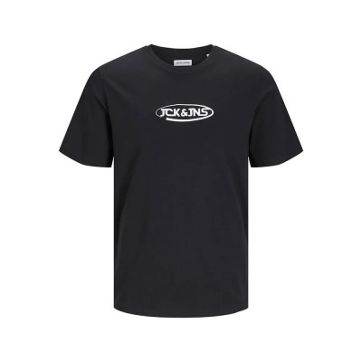тениска,мъжки,тениски,jack,&,jones,oliver,short,sleeve,t,shirt,black,(blue)