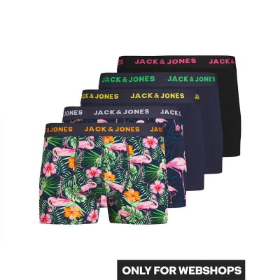 боксерки,мъжко,бельо,jack,&,jones,pink,flamingo,plus,size,boxers,5,units,multicolor,(navy,blazer,pack,navy,blazer,navy,blazer,bl