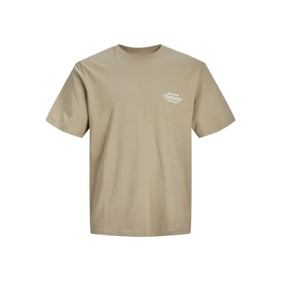 тениска,мъжки,тениски,jack,&,jones,sequoia,back,short,sleeve,t,shirt,italian,straw,(beige)