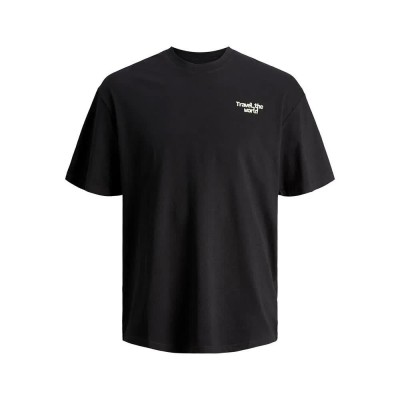 тениска,мъжки,тениски,jack,&,jones,splash,gc,short,sleeve,t,shirt,black,(black)