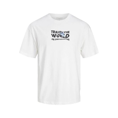 тениска,мъжки,тениски,jack,&,jones,splash,gc,short,sleeve,t,shirt,white,(white)