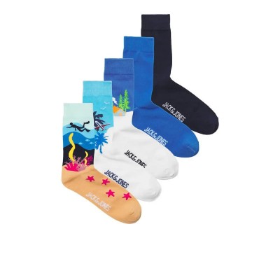 чорапи,мъжки,чорапи,jack,&,jones,vacay,socks,5,pairs,multicolor,(palace,blue,pack,skylight,splish,splash,palace,blue,navy,blazer)