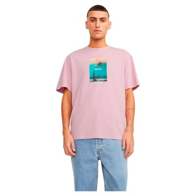 тениска,мъжки,тениски,jack,&,jones,vesterbro,picture,short,sleeve,t,shirt,pink,(pink,nectar)