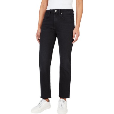 дамски,панталони,pepe,jeans,pl204592,straight,fit,jeans,black