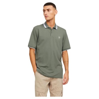 мъжки,блузи,с,яка,jack,&,jones,hass,logo,short,sleeve,polo,agave,green,(green)