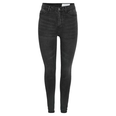 дънки,дамски,панталони,noisy,may,callie,skinny,fit,vi481bl,high,waist,jeans,grey,(black)