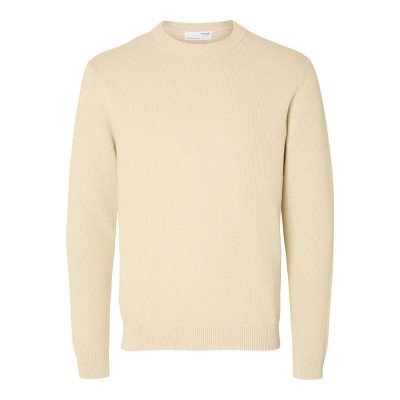 блуза,мъжки,пуловери,selected,dane,sweater,oatmeal,(beige)