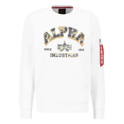 блуза,мъжки,пуловери,alpha,industries,college,camo,sweatshirt,white,(white)