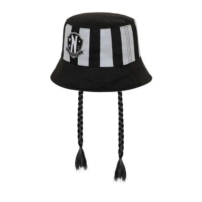 шапка,всички,шапки,karactermania,fisherman,braids,wednesday,hat,black,(multicolor)
