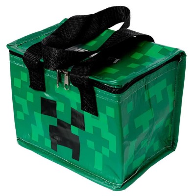 чанта,раници,puckator,creeper,minecraft,lunch,bag,green,(multicolour)