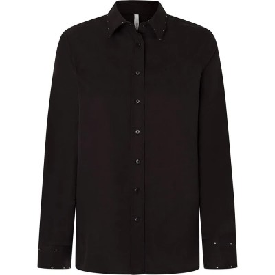 риза,с,дълъг,ръкав,дамски,блузи,дамски,ризи,pepe,jeans,anette,long,sleeve,shirt,black