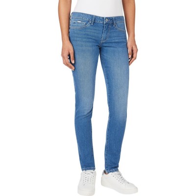дамски,панталони,pepe,jeans,skinny,fit,low,waist,jeans,blue