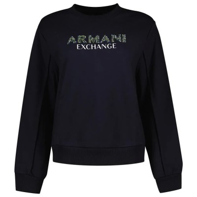 блуза,дамски,блузи,armani,exchange,3dym32,sweatshirt,blue
