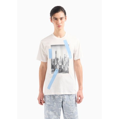 тениска,мъжки,тениски,armani,exchange,3dzthr,short,sleeve,t,shirt,white