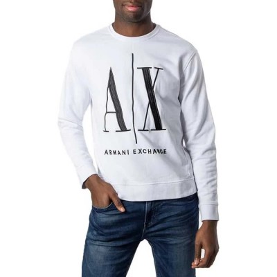 блуза,мъжки,пуловери,armani,exchange,8nzmpa,sweatshirt,white,(white)