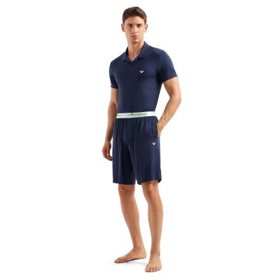 пижама,мъжки,пижами,emporio,armani,112087,short,sleeve,pyjama,blue,(marine)