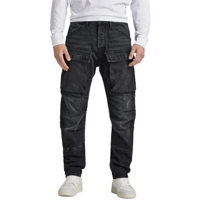 панталони,мъжки,панталони,g,star,3d,straight,tapered,fit,cargo,pants,blue,(worn,in,black,moon)