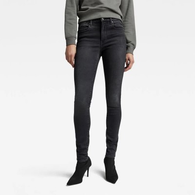 дънки,дамски,панталони,g,star,lhana,skinny,fit,jeans,worn,in,black,onyx,(black)