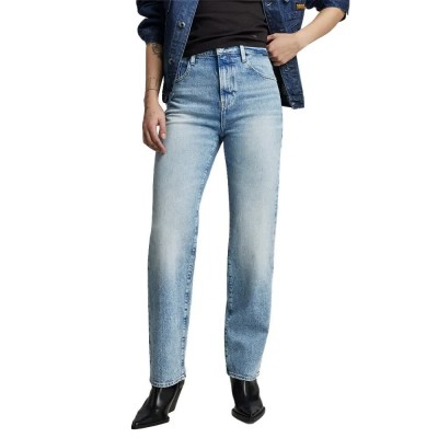 дънки,дамски,панталони,g,star,viktoria,high,straight,fit,jeans,blue
