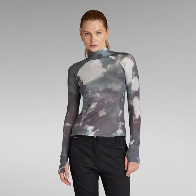 тениска,дамски,тениски,g,star,blurry,camo,long,sleeve,high,neck,t,shirt,grey,(dark,grape,blurry,camo)