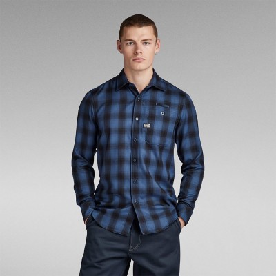 риза,с,дълъг,ръкав,мъжки,ризи,g,star,bristum,20,slim,fit,long,sleeve,shirt,blue