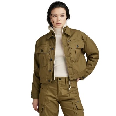 яке,дамски,якета,и,палта,g,star,cropped,hunter,jacket,green,(dark,olive)