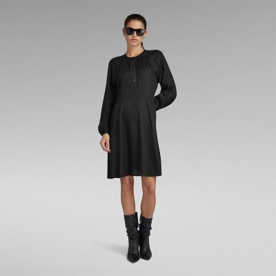 рокля,дамски,поли,и,рокли,g,star,d23603,d297,long,sleeve,short,dress,black