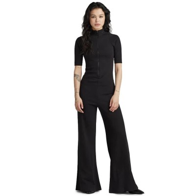 гащеризон,дамски,гащеризони,g,star,d23981,d275,short,sleeve,jumpsuit,black,(dark,black)
