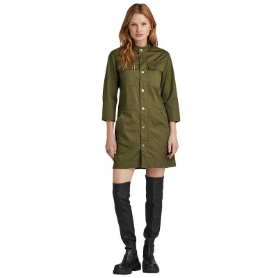 рокля,дамски,поли,и,рокли,g,star,d24745,868,long,sleeve,short,dress,green