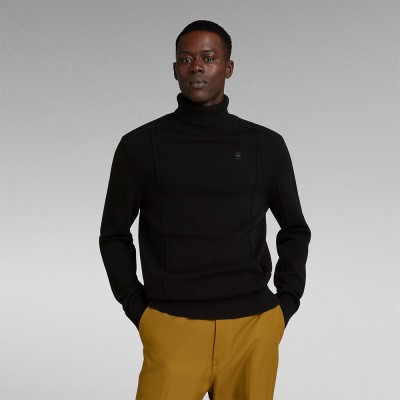 блуза,мъжки,пуловери,g,star,structure,turtle,neck,sweater,black