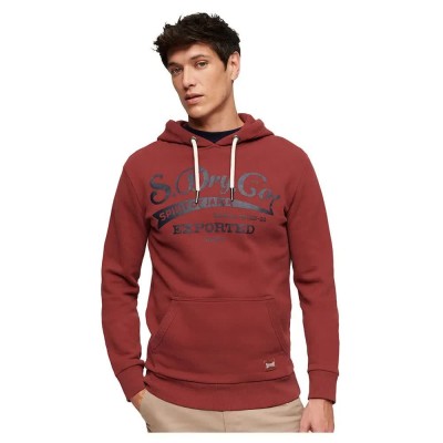 суичър,мъжки,пуловери,superdry,classic,spirit,hoodie,red,(merlot)