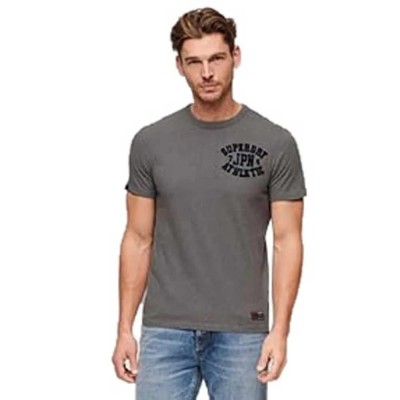 тениска,мъжки,тениски,superdry,vintage,athletic,chest,short,sleeve,t,shirt,mid,grey,marl,(grey)
