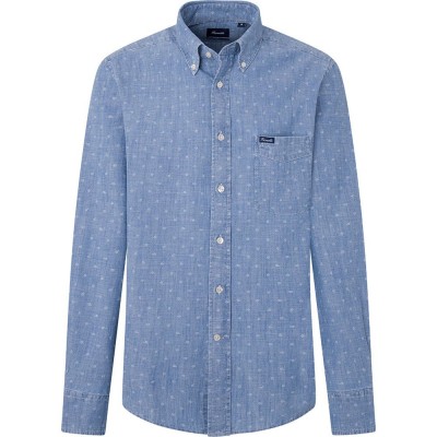 риза,с,дълъг,ръкав,мъжки,ризи,façonnable,jap,flow,print,long,sleeve,shirt,blue