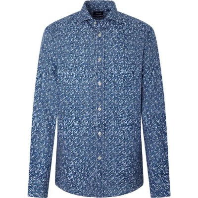 риза,с,дълъг,ръкав,мъжки,ризи,façonnable,leaf,allov,long,sleeve,shirt,blue,(blue)
